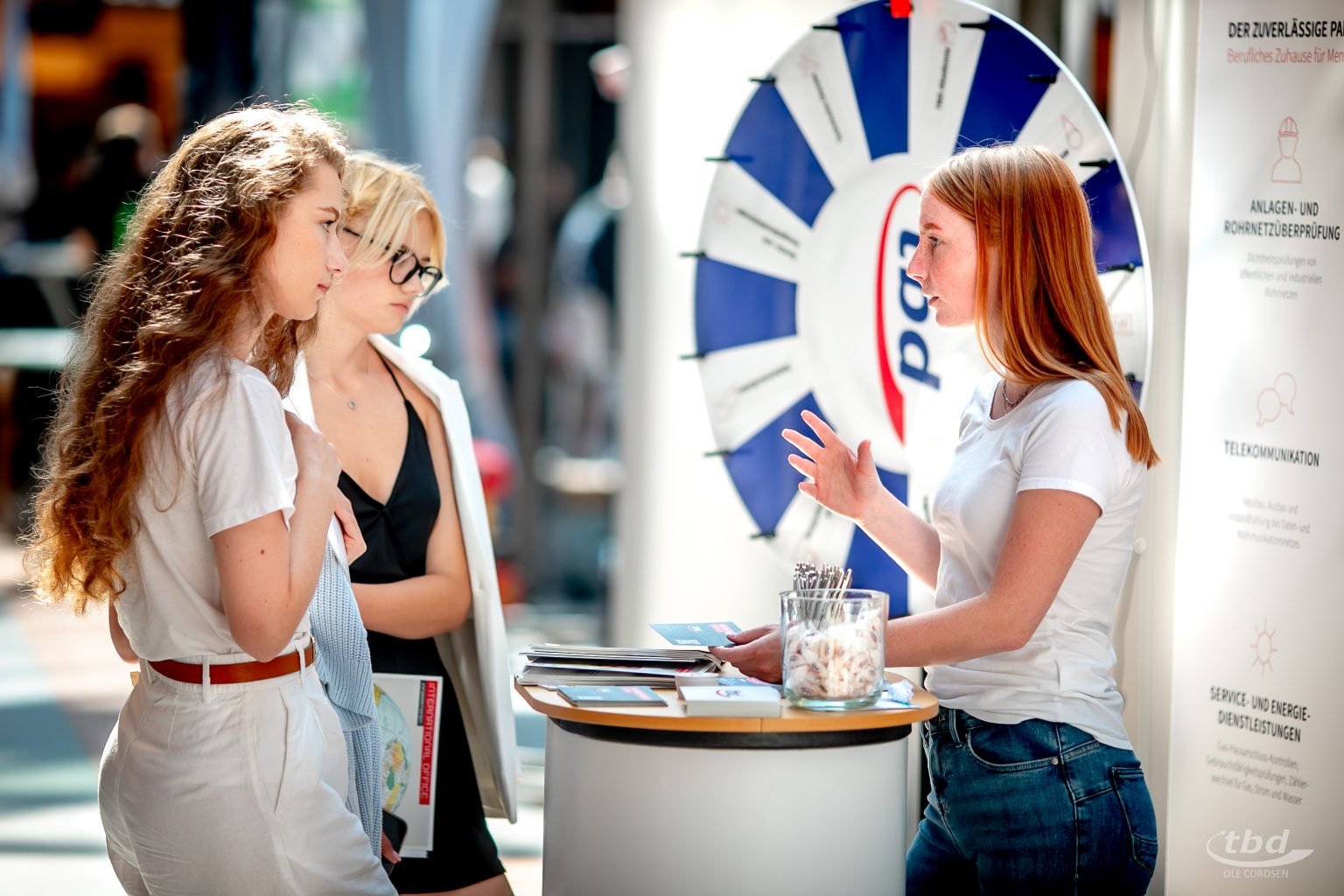 TBD bei der Berufschancenmesse "Jade Future" in Wilhelmshaven