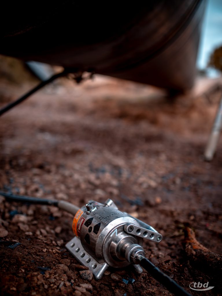 Herzstück der Durchstrahlungsprüfungen: das Isotopen-Arbeitsgerät.